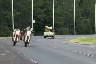 Iniciarán causas penales contra motociclistas que corrían picadas en la ruta 015