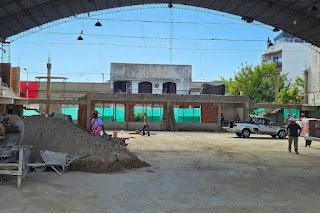 Se ejecutan obras para refuncionalizar gimnasio de la escuela técnica N° 1