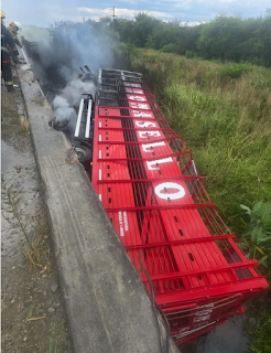 Un camionero perdió la vida en un despiste sobre la Ruta 127