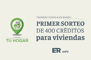 El IAPV realizará el primer sorteo de créditos para viviendas el próximo 6 de marzo