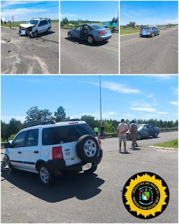 Choque  con lesionados en la intersección de Ruta 4 y RN 14