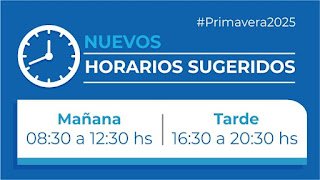 Propuesta de horario comercial de primavera