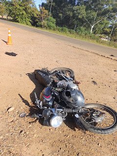 Accidente en Av. Presidente Perón: un motociclista resultó herido