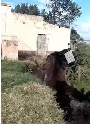 Diamante: Alerta vecinal por nuevo desbarrancamiento