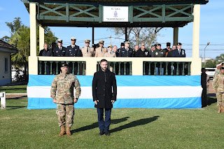 Azcué participó de los actos por el 215º aniversario del Ejército Argentino