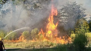 Incendio controlado en Estancia Grande: Intendente destaca la rápida respuesta
