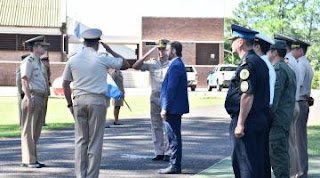 El intendente Azcué participó del cambio de autoridades de la Prefectura Naval Represa Salto Grande