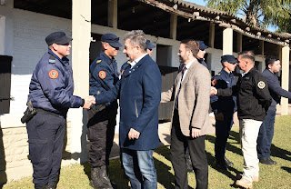 Roncaglia y Azcué compartieron actividades en Concordia
