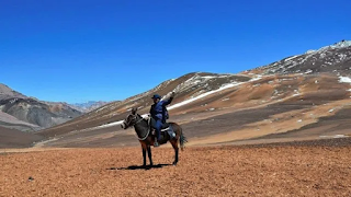 Gabriel Garay llevó la bandera entrerriana a la Cordillera de los Andes