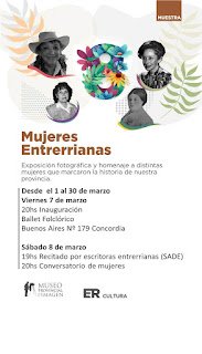 Muestra “Mujeres Entrerrianas” en el Museo Provincial de la Imagen