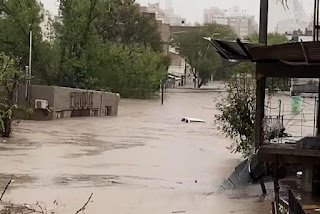 Imágenes  impactantes sobre el temporal en Bahía Blanca que dejó al menos un muerto