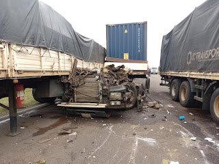 Choque en cadena entre cuatro camiones al norte de Concordia: no hubo heridos
