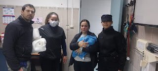 La policía Federal Argentina salvó la vida de una bebé recién nacida en Concepción del Uruguay