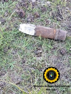 Detonaron un proyectil de artillería hallado en una zona rural de Santa Elena