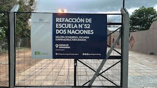 Finalizó la obra de refacción de la Escuela Nº 52 Dos Naciones de Concordia
