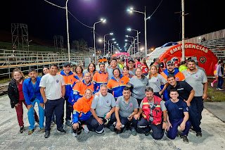 Respuesta rápida y efectiva del operativo sanitario en la maratón de Reyes de Concordia