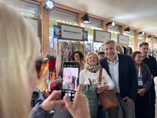 Frigerio estuvo en la Exposición Rural y dialogó con productores y expositores