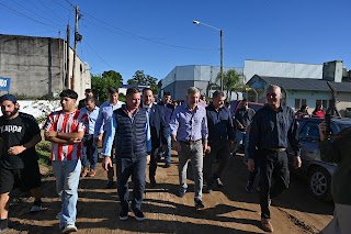 Frigerio recorrió zonas de operativos contra el narcotráfico en Concordia y dialogó con vecinos