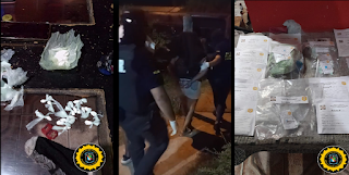 Cuatro detenidos y secuestro de droga tras allanamientos en La Bianca