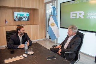 Frigerio y Azcué repasaron obras y coordinaron políticas conjuntas para Concordia