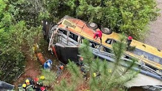 Tragedia en Misiones: un micro de larga distancia cayó a un arroyo y al menos dos personas murieron