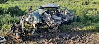 Grave accidente entre un automóvil y un camión en Concepción del Uruguay