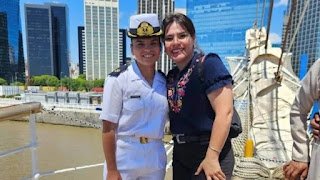 Regresó la Fragata Libertad y con ella la entrerriana Selena Santana tras una travesía inolvidable