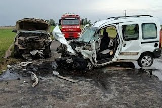 Un fallecido tras choque fontal en Ruta 20