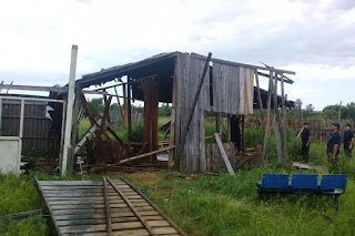 Desarmaron un “aguantadero” instalado en terreno municipal