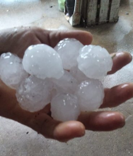 Fuerte caída de piedras afectó a La Criolla y Colonia Ayuí