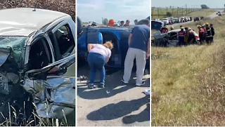 Triple choque de la Ruta 11: murió otra persona por las graves heridas sufridas