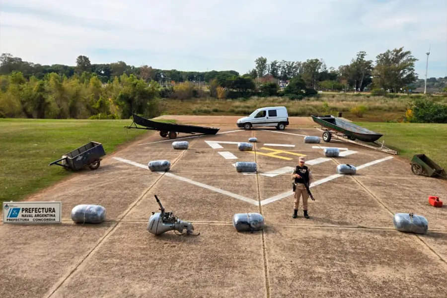 Prefectura secuestró mercadería por casi $89 millones en el río Uruguay a la altura de Concordia